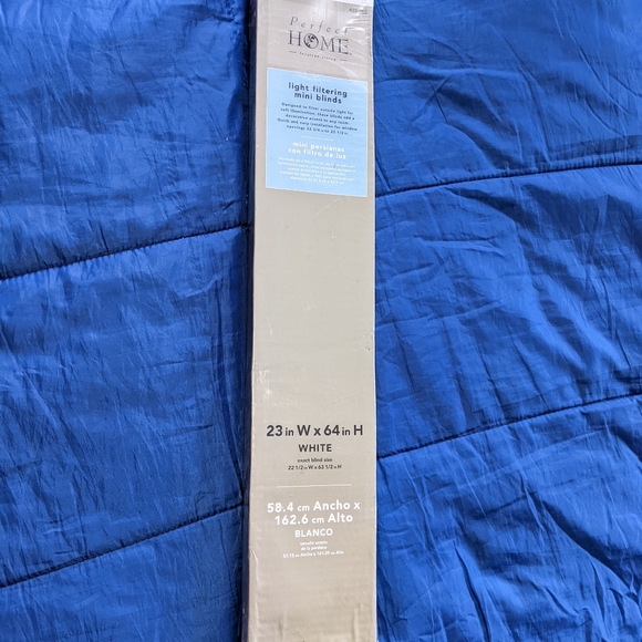 Perfect Home light filtering mini blinds 23x64 - Picture 2 of 2